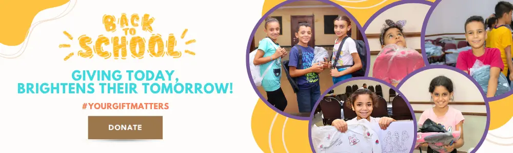 Back to school Campaign - donation - care 4 needy copts website