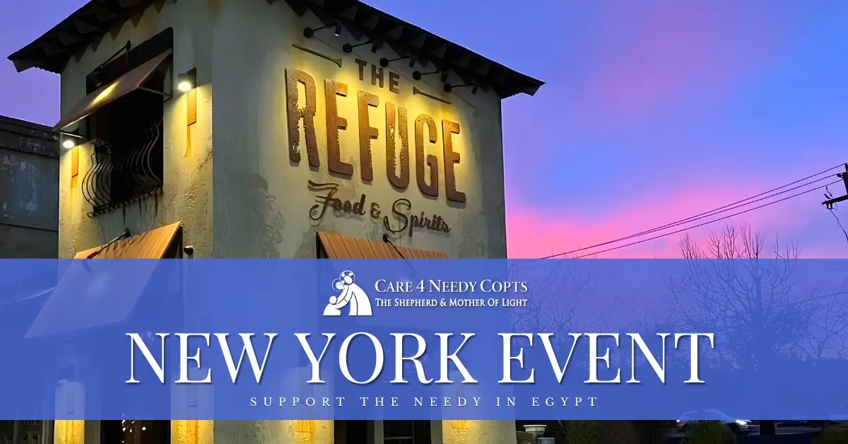 Coptic charity event New York - care 4 needy copts 2026