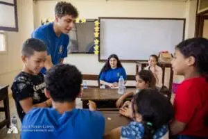 Coptic children learning through story and song in Manfalot