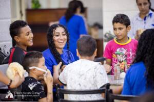 Volunteers packing 992 pounds of gifts for Coptic children in Egypt